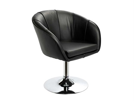 Fåtölj Bronx, snurrbar, svart